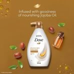 Dove Dryness Care Bodywash infused with Jojoba Oil to deeply nourish your skin, 100% gentle cleansers, paraben free/sulphate free cleansers, 100% plant- based moisturisers, 800ml - Fast Shipping to USA & Canada - Image 4