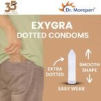 Dr. Morepen Exygra Condoms- Ultra-thin, Lubricated, Extra Dotted, Chocolate Flavour (30 Count (Pack of 10) - Fast Shipping to USA - Image 3