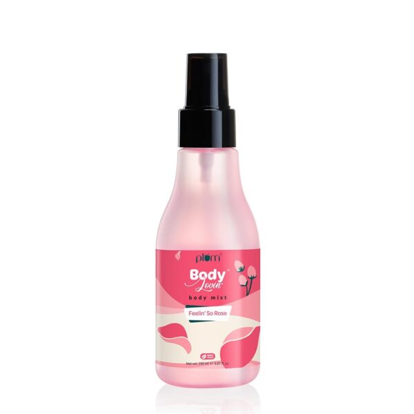 Plum BodyLovin' Feelin' So Rose Body Mist | Long Lasting Floral Fragrance For Women With Fresh Floral, Rose & Musk | High On Fun | Travel-Friendly Perfume Body Spray 150 ml - Fast Shipping to USA & Canada