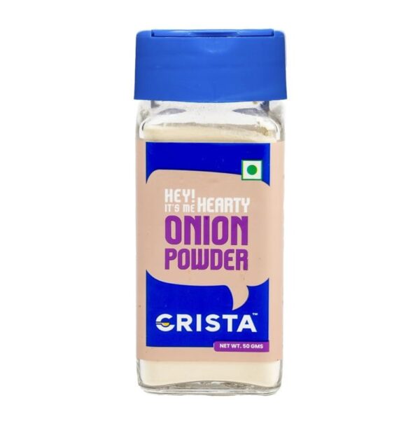 CRISTA 50 gms Hearty Onion Powder | Onion Powder for soups, stews, rubs and marinades I Farm Fresh | Zero added Preservatives