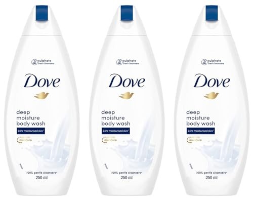 Dove Deeply Nourishing Body Wash | 250 ml | Moisturizing Body Wash For Softer, Smoother Skin | Dove Body Wash for Women & Men | Body Wash for Dry Skin (Pack of 3) - Fast Shipping to USA & Canada