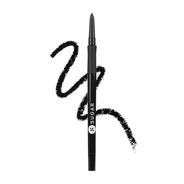 SUGAR Cosmetics - Twist And Shout - Fadeproof Kajal Gel- 01 Black Velvet (Black Kajal) - Longlasting Formula, Lasts Up To 10 Hours, Multicolor - Fast Shipping to USA & Canada