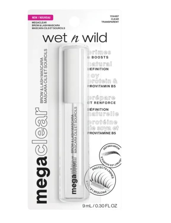 WET n WILD MEGACLEAR LASH & BROW MASCARA (8.8ml) MADE IN MEXICO- BEAUTY BANDITS - Fast Shipping to USA & Canada
