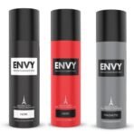 ENVY Fiery Deo & Magnetic Deo - 140ML Each & Noir Deo- 120ML (Combo Pack of 3) | Long Lasting Deodorant Fragrance for Men - Fast Shipping to USA & Canada - Image 2