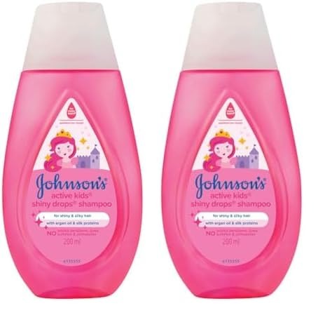 Johnson's Baby Active Kids Shiny Drops Shampoo, 200ml (Pack of 2) - Fast Shipping to USA & Canada