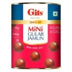 Gits Open & Eat Mini Gulab Jamun, 30 Pieces Per Can, Mouth-Watering Indian Mithai, 1Kg - Fast Shipping to USA & Canada - Image 2