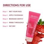 Jovees Herbal Strawberry Face Wash For Hydrating & Glowing Skin with Strawberry Ext. | Gentle Cleanser For Brightens Skin, Removes Pigmentation | For Normal to Dry Skin Types - 120ML - Fast Shipping to USA & Canada - Image 5