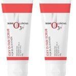 O3+ Oxy D-Tan Scrub 60g for Blackheads & Glowing Skin | Anti Acne, Blackhead Remover | Detan Scrub for TAN Removal (Pack of 2) - Fast Shipping to USA & Canada