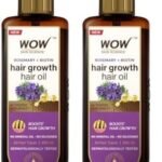 WOW Skin Science Rosemary with Biotin Hair Growth Oil | Stimulates New Hair Growth | Controls Hair Fall & Reduces Hair Breakage | Gives Healthy Hair (Pack of 2) - Fast Shipping to USA & Canada