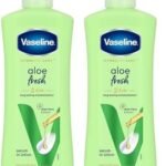 Vaseline Intensive Care, Aloe Fresh Hydrating Body Lotion, 400 ml, for Fresh, Hydrated Skin, with 100% Pure Aloe Vera Extract, for Dry, Rough Skin, for Men & Women (Pack of 2) - Fast Shipping to USA & Canada