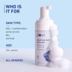 Plum 1% Encapsulated Salicylic Acid Foaming Face Wash | Fights Active Acne, Blackheads & Breakouts | with Glycolic Acid & Fruit AHAs | All Skin Types | Creamy Face Cleanser for Women & Men | 110ml - Fast Shipping to USA & Canada - Image 5