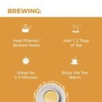 Oraah Turmeric Ginger Tea with Powerful Superfoods - 100 gms| Powerful Wellness & Healing Properties of Turmeric & Ginger | 100% Natural - Fast Shipping to USA & Canada - Image 3