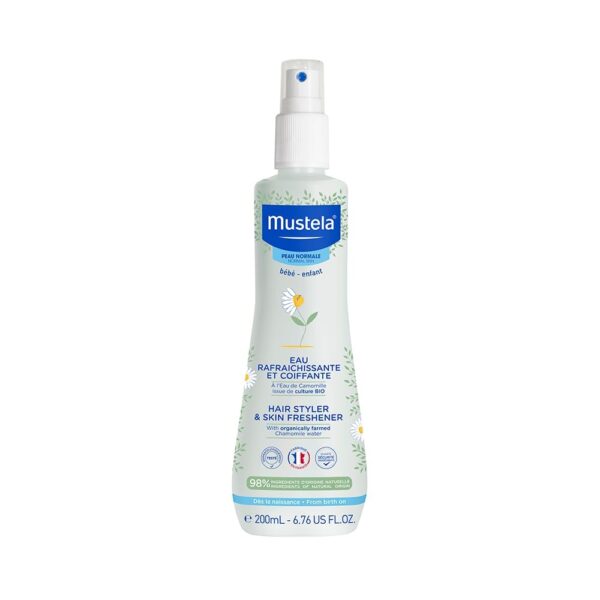 Mustela Skin Freshener Spray - 200ml - Refreshing & Soothing Baby Skincare - Hydrates & Revitalizes Delicate Skin - Gentle & Safe for Daily Use