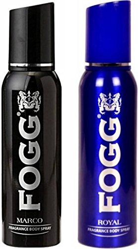 Fogg 1 Marco and 1 Royal Deodorant Combo Pack of 2 Body Spray - For Men (240 ml, Pack of 2)" - Fast Shipping to USA & Canada