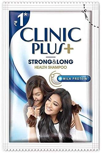 Clinic Plus Strong and Long Health Shampoo Sachet, 6.5ml, Pack of 64 - Fast Shipping to USA & Canada