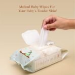 Baby Forest Mulmul Baby Wipes | Ultra-Soft Baby Wet Wipes | Water Based Wipes | Chemical Free & Organic Baby Wipes | 3x Thicker & Softer Wipes | 72 Wipes | Pack of 3 - Fast Shipping to USA & Canada - Image 5
