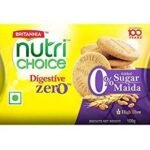 Digestive Zero High Fibre Biscuits | With 0% Added Sugar & Maida,100 gms/120 gms (Weight may vary) - Fast Shipping to USA & Canada