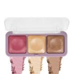Hilary Rhoda Get Glow Highlighter Palette | Ultra Blendable & Long Lasting | Shimmer Finish & Illuminating Glow | Highly Pigmented & Easy To Blend Shades | 3 Shades in 1 Palette - 15g (Shade - 03) - Fast Shipping to USA & Canada - Image 2