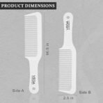 VEGA PROFESSIONAL Clipper Comb for Salon with Anti-Static, Hair Cutting Combs Great for Barbering and Styling, White (VPPCC-01) - Fast Shipping to USA & Canada - Image 4