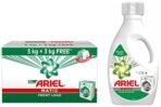 Ariel Matic Front Load Detergent Washing Powder - 5kg Plus 3kg & Matic Liquid Detergent, Front Load, 1 Litre, Pack Of 1 - Fast Shipping to USA & Canada - Image 2