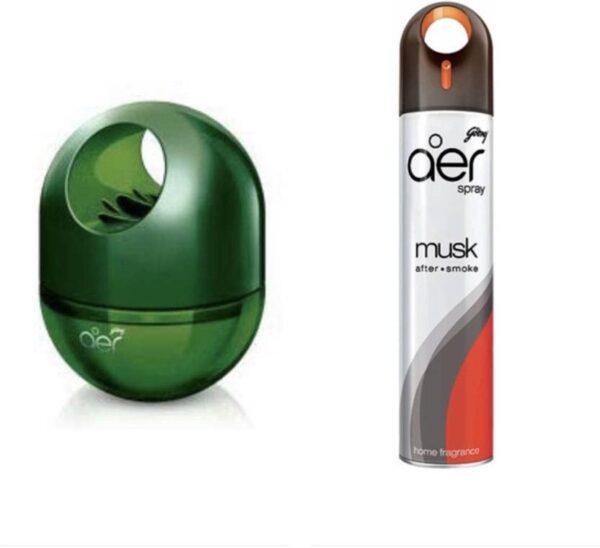Godrej Aer Twist Fresh Forest Drizzle & Aer Spray Musk After Diffuser, Spray (2 x 157.5 ml) - Fast Shipping to USA & Canada