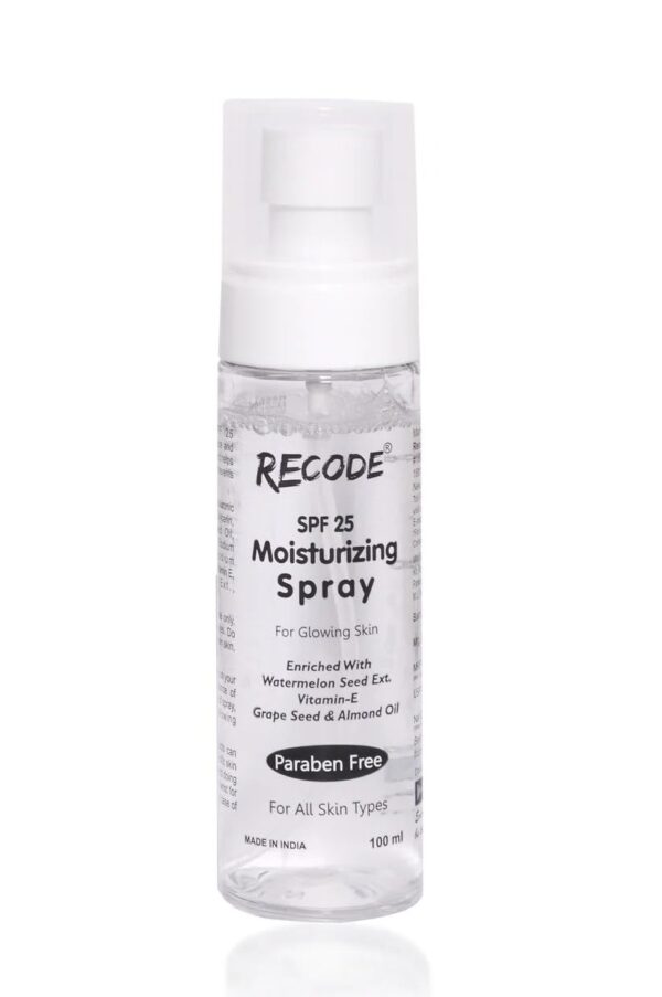 Recode Moisturizing Spray 100ml | SPF 25 | Enriched with Vitamin-E & Almond Oil | Hydrating Spray for All Skin Types - Fast Shipping to USA & Canada
