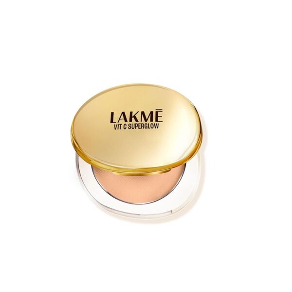 LAKME Makeup+Skincare Vitc Superglow Skin Perfecting Natural Compact For All Skin Types Nude20 8 Gram,Beige - Fast Shipping to USA & Canada