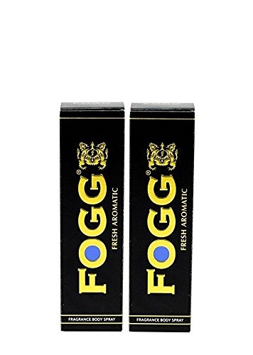 Fogg BLACK Fresh Aromatic Body Spray Deodorant - For Men, 120ml (Pack of 2) - Fast Shipping to USA & Canada