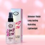 Fashion Colour Liquid Glow Setting Spray For Makeup Long Lasting (100ml) | Natural Dewy Finish | Keeps Makeup Intact | Hydrates, Soothes & Refreshes Skin | (MF09 C_100ML) - Fast Shipping to USA & Canada - Image 3