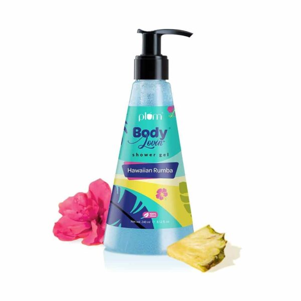 Plum Bodylovin' Hawaiian Rumba Shower Gel | SLS-Free Body Wash for Women & Men | Long Lasting Beachy Fragrance | Body Cleanser with Aloe-Infused Nourishing Formula for Soft & Smooth Skin - 240ml - Fast Shipping to USA & Canada