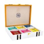 Chai Craft Boxful of Joy | Wooden Gifting Box Herbal Infusion Green Tea, 6 flavors in 1 Box (30 Tea Bags) - Fast Shipping to USA & Canada