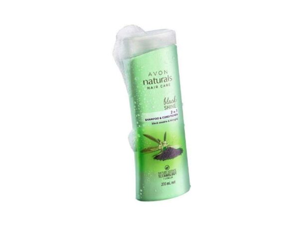 Avon Black shine 2 in 1 shampoo & conditioner - Fast Shipping to USA & Canada