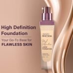 Hilary Rhoda High Definition Foundation | Hides Pores & Blemishes | HD Foundation For All Skin Types | Blendable Formula | Matte & Natural Finish High Coverage | 33ml (Natural Beige| Shade 03) - Fast Shipping to USA & Canada - Image 4