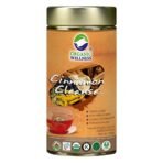 ORGANIC WELLNESS Cinnamon Cleanse Tea | 100 Gram Tin I Herbal Infusion I Ginger & Black Pepper - Fast Shipping to USA & Canada - Image 2