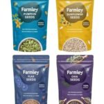 Farmley Edible Seeds Combo 800 g | Chia Seeds + Sunflower Seeds + Pumpkin Seeds + Flax Seeds | Superfood Mix for Healthy Eating | Rich in Protein & Fiber (200g, each) - Fast Shipping to USA & Canada