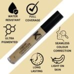 KINDED Liquid Concealer Full Coverage Colour Corrector Contour Waterproof HD Pro Master Series for Dry & Oily Skin Dark Circles & Spots (Creamy Matte, Yellow Tone & Peachy Orange Combo, 6 ml each) - Fast Shipping to USA & Canada - Image 4