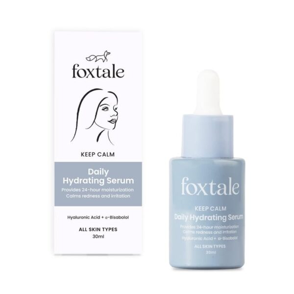 FoxTale Hyaluronic Acid Serum For Plump,Glowing Skin With Vitamin B5,Betaine|Intense 24-Hour Hydration,Brightening|Reduction In Fine Lines&Inflammation|For Dry,Sensitive Skin|Men&Women - 30 Ml - Fast Shipping to USA & Canada