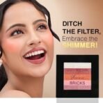 Hilary Rhodashimmer Bricks Highlighter Palette | Bronzers, Highlighters & Blushes | Highly Pigmented | Long Lasting & Illuminating Glow (Shade - 02, 8.1g) - Fast Shipping to USA & Canada - Image 4