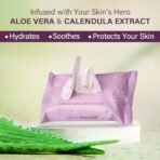 Hilary Rhoda One Swipe Makeup Remover Wipes | Removes Waterproof Makeup | Aleo Vera Infused Makeup Remover Wipes | Hydrating & Cleansing Facial Wipes | Paraben-Free | 25 pcs - Fast Shipping to USA & Canada - Image 5