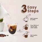 Bevzilla 60 Instant Coffee Powder Sachets(4 Flavours) - 120 Grams | Turkish Hazelnut, Colombian Gold, French Vanilla & English Butterscotch | 15 Sachets Each Flavour| Makes 60 Cups| 100 % Arabica Coffee| Strong Coffee - Fast Shipping to USA & Canada - Image 6