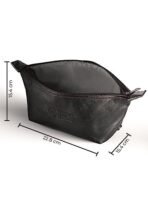 Beardo Travel Pouch for Accessories|Stylish Toiletry Organizer Kit for Men & Women||Vegan Leather Waterproof Cosmetic Bag for Travel Essentials, 22 x 15.4 x 15.4 Centimeters, Black - Fast Shipping to USA & Canada - Image 6