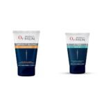 O3+ ALPHA MEN Bright Glow Face Wash 100g & O3+ ALPHA MEN Acno D-TAN Scrub With Hyaluronic & Mint 50ml - Detan Scrub for TAN removal | Fights Blackheads & Detoxifies Skin - Fast Shipping to USA & Canada