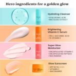 FoxTale On The Glow Travel Kit|Vitamin C, Niacinamide & Peptides|Brightening & Hydrating Skincare Set|For Glowing Skin|Travel Pouch Included|Pack Of 3|Travel Friendly|Pocket Friendly|Gift - Fast Shipping to USA & Canada - Image 7