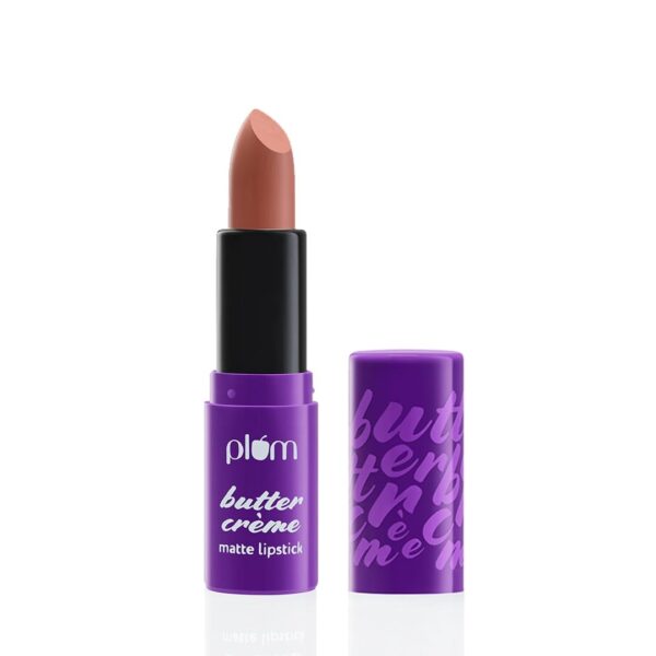 Plum Butter Cr?me Matte Lipstick | Creamy Matte Finish | Highly Pigmented | With Shea Butter, Rosehip Oil & Vitamin E | 100 Vegan & Cruelty Free | 125 Cinnamon Swirl - Fast Shipping to USA & Canada