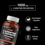 Carbamide Forte L-Carnitine L-Tartrate 1000mg Capsules for Men & Women | Pre Workout Supplement - 120 Veg Capsules (Pack of 3) - Fast Shipping to USA - Image 4