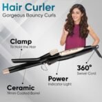 Vega Miss Versatile Styling Set Straightener, Curler & Dryer Gift Combo for Women, 1000W Hair Dryer with 2 Head/Speed Setting, Hair Straightener & Curler comes with Ceramic Coated, (VHSS-03), Black - Fast Shipping to USA & Canada - Image 6