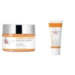 O3+ Vitamin C & Turmeric Glow Gel Cream for Women & Men Turmeric + Rosemary (50gm) & O3+ Vitamin C Face Wash Glow For Daily Brightening & Gentle Cleansing 60g Combo - Fast Shipping to USA & Canada