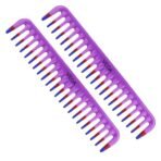 Vega Detangling Hair Comb,(India's No.1* Hair Comb Brand)For Men and Women,Blue, Pack of 2,(VC21266) - Fast Shipping to USA & Canada - Image 2
