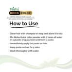 Nisha Quick Hair Color, 5 Minute Hair Color for Women & Men, Ammonia Free Henna Based Hair Colour, 100% Gray Coverage, Black Hair Dye, Natural Black Hair Color (10g Pack of 10) - Fast Shipping to USA & Canada - Image 7