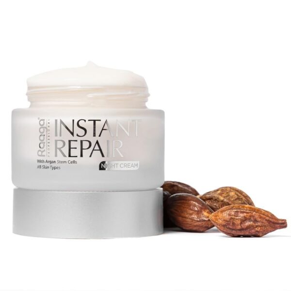 Raaga Professional Instant Repair Night Cream | Argan Stem Cells and Niacinamide | Sleep Soundly | All Skin Types, Phthalate Free, Sulphate Free (50 gm) - Fast Shipping to USA & Canada